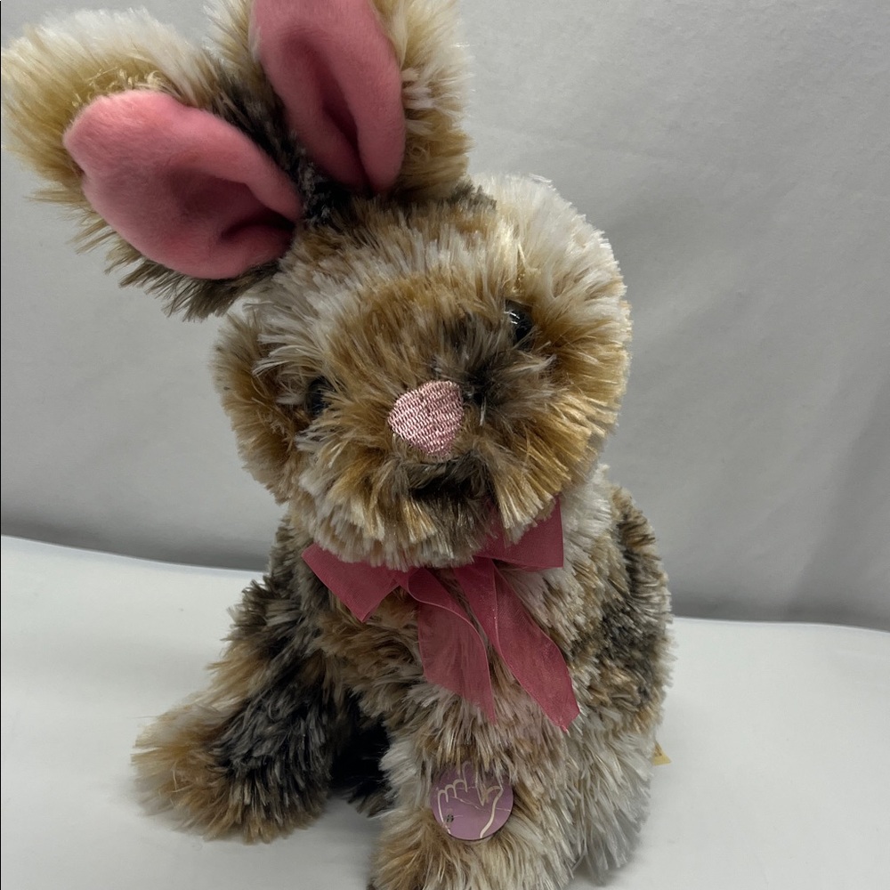 Dan Dee Collectable Dancing Plush Bunny Toy with Pink Accents